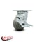 Service Caster 4 Inch Thermoplastic Rubber Swivel Caster with Roller Bearing and Brake SCC SCC-30CS420-TPRRD-TLB - alternate 5